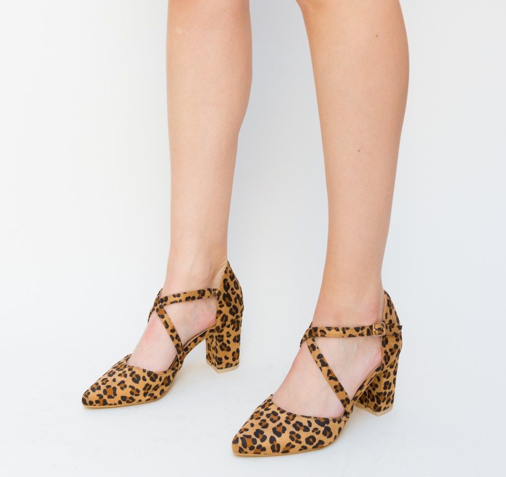 Pantofi leopard DePurtat